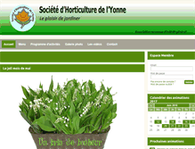 Tablet Screenshot of horticulture-yonne.fr